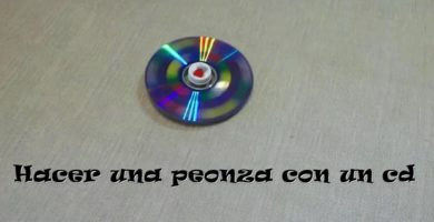 cómo hacer una peonza con un cd
