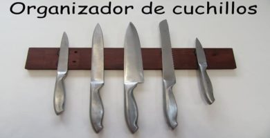Hacer un organizador de cuchillos.