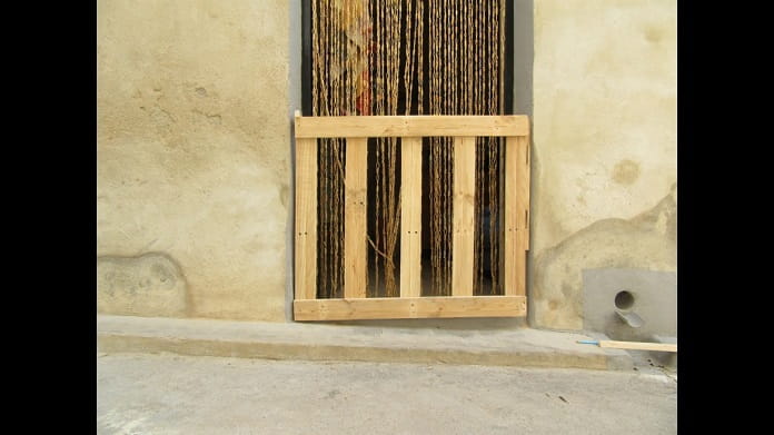 puertas de madera.